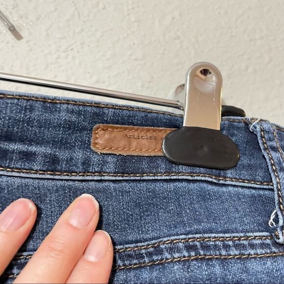 Articles Of Society Medium Wash Low Rise Skinny Jeans 29 Ankle Length Y2K Denim - Picture 8 of 11